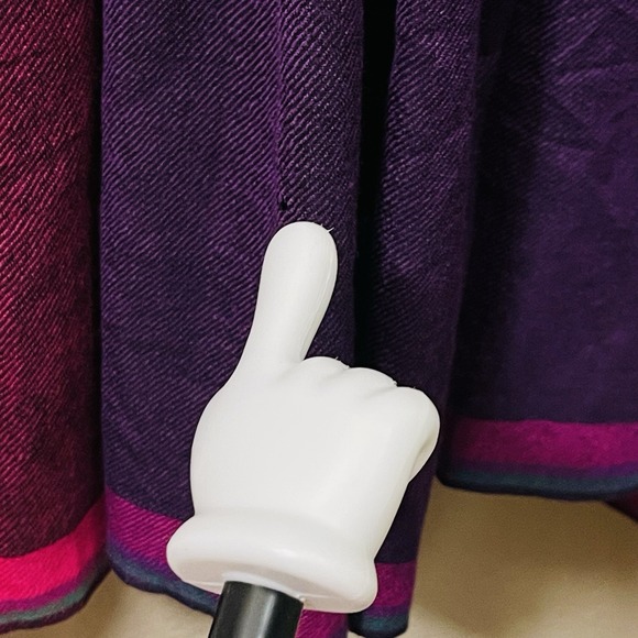 Injiri Wool Dress Handwoven Embroidered Folk Tunic Pink Purple Ethnic Boho Sz S - Picture 15 of 16